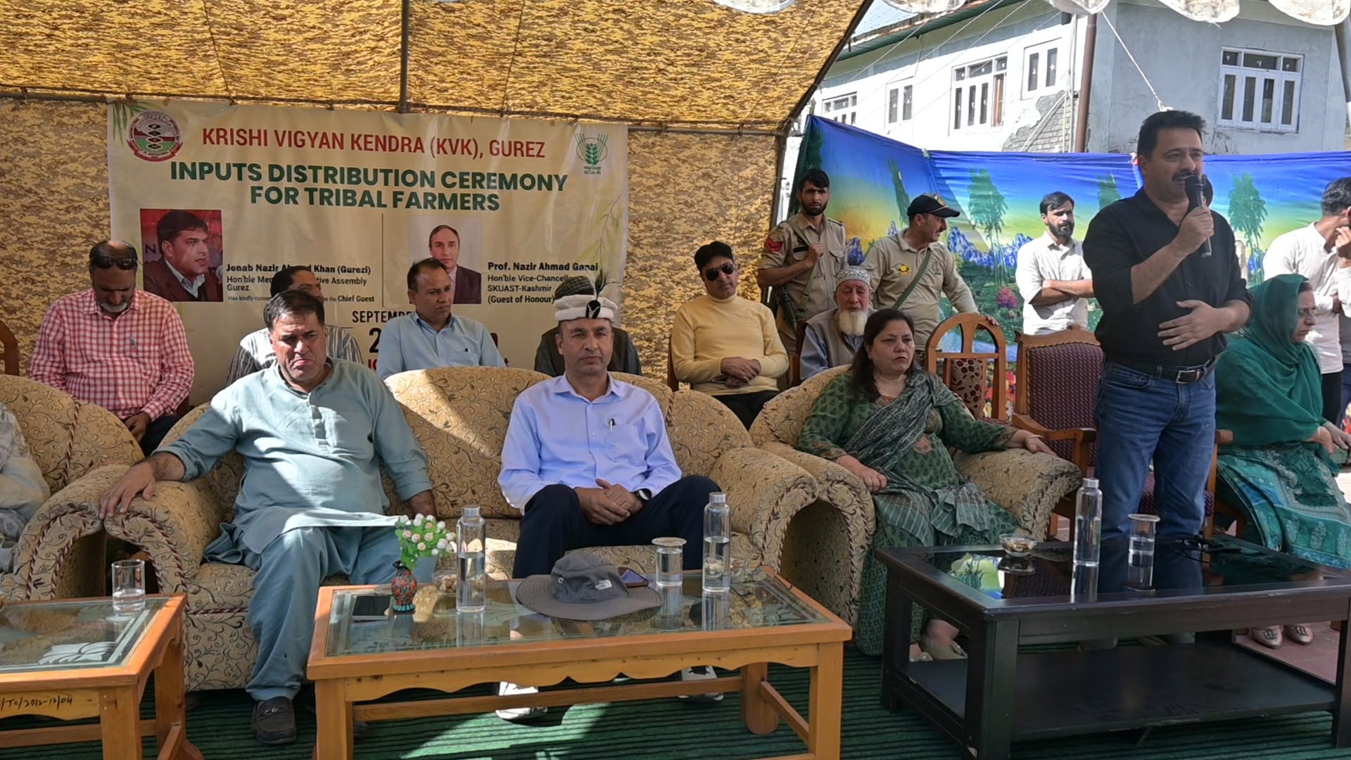 Inputs distribution ceremony for tribal farmers with VC SKUAST-K and MLA Gurez